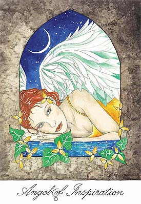 Angel of Inspiration, a watercolor by Jann Masiker