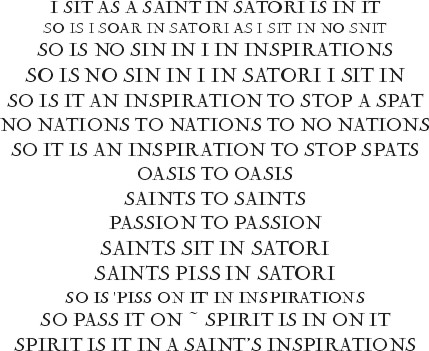 INSPIRATIONS Star Arts Lexigram - A Saint Is An Inspiration To Nations