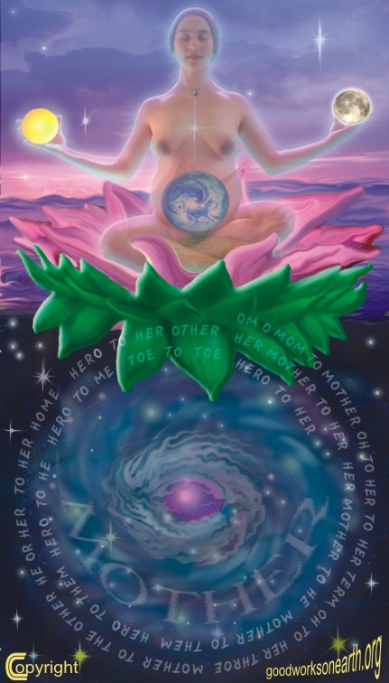 Great Spirit Mother Earth Art Solar Birthings